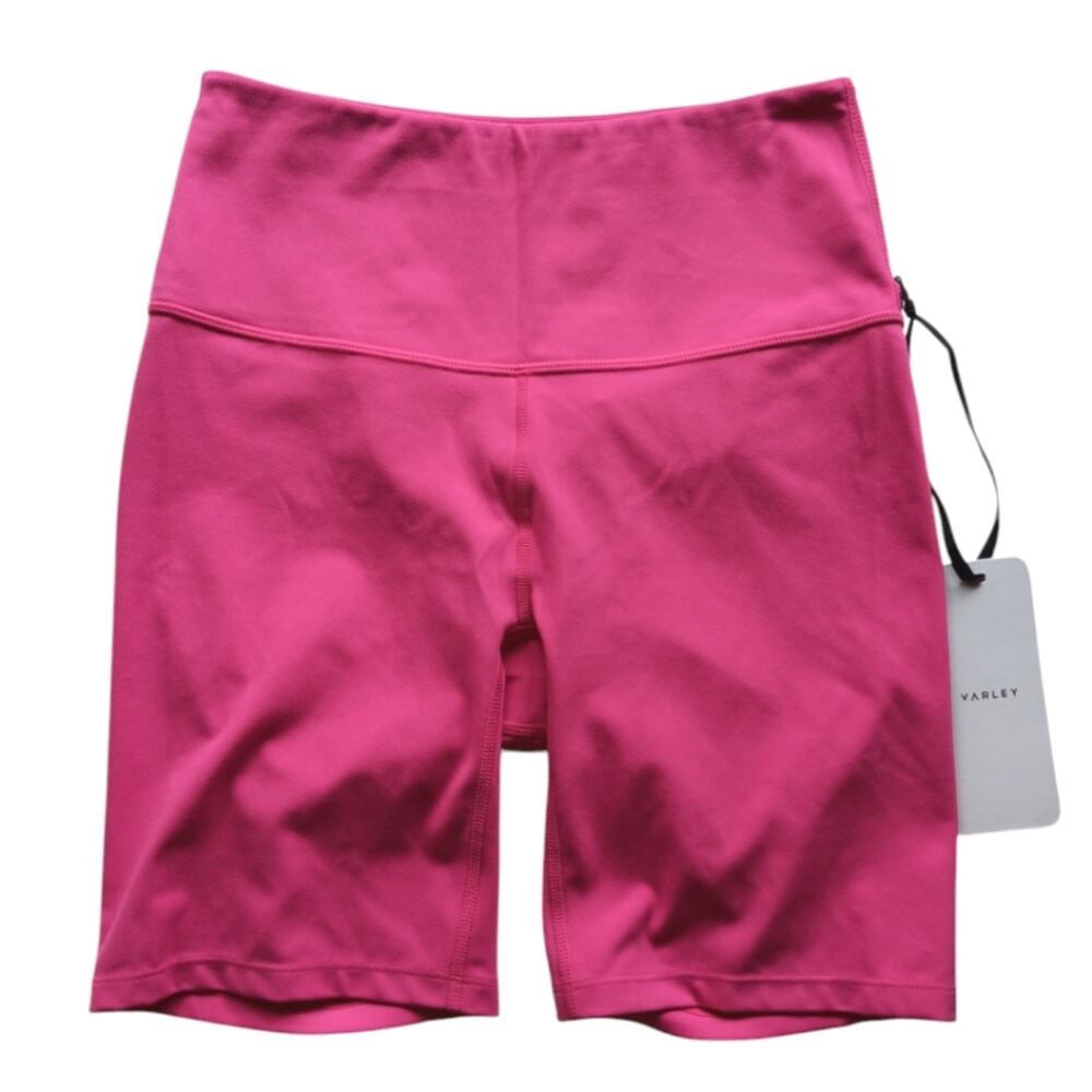 NWT Varley Let's Move It Biker Shorts Pink size Small